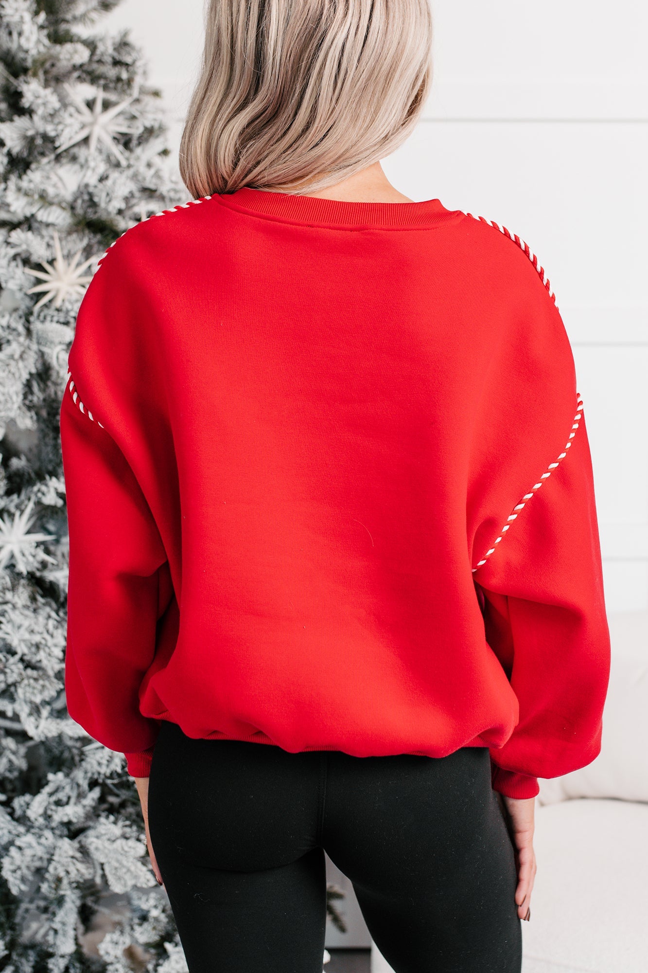 Hearth & Holly Gingerbread Men Sequin Sweater (Red)