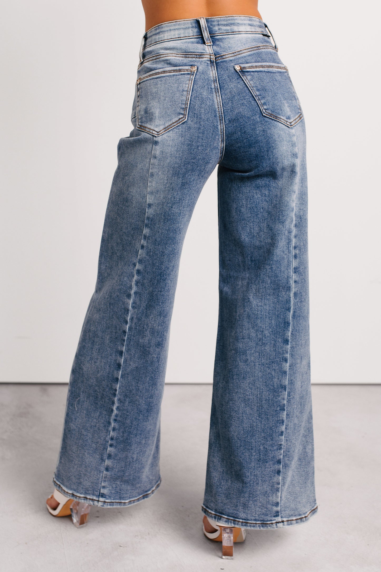 Ruda Wide Leg Tummy Control Saige Jeans (Medium)