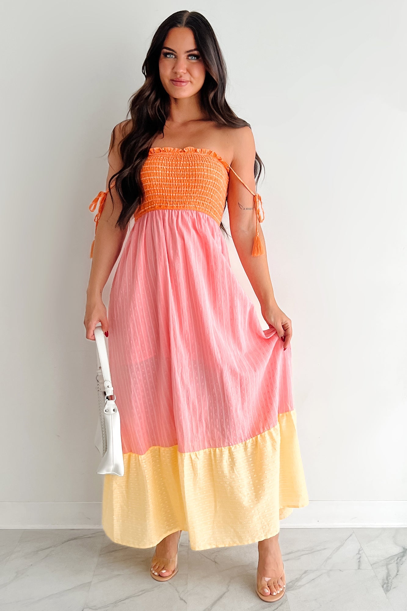 Sunkissed & Sassy Colorblock Maxi Dress (Multi)