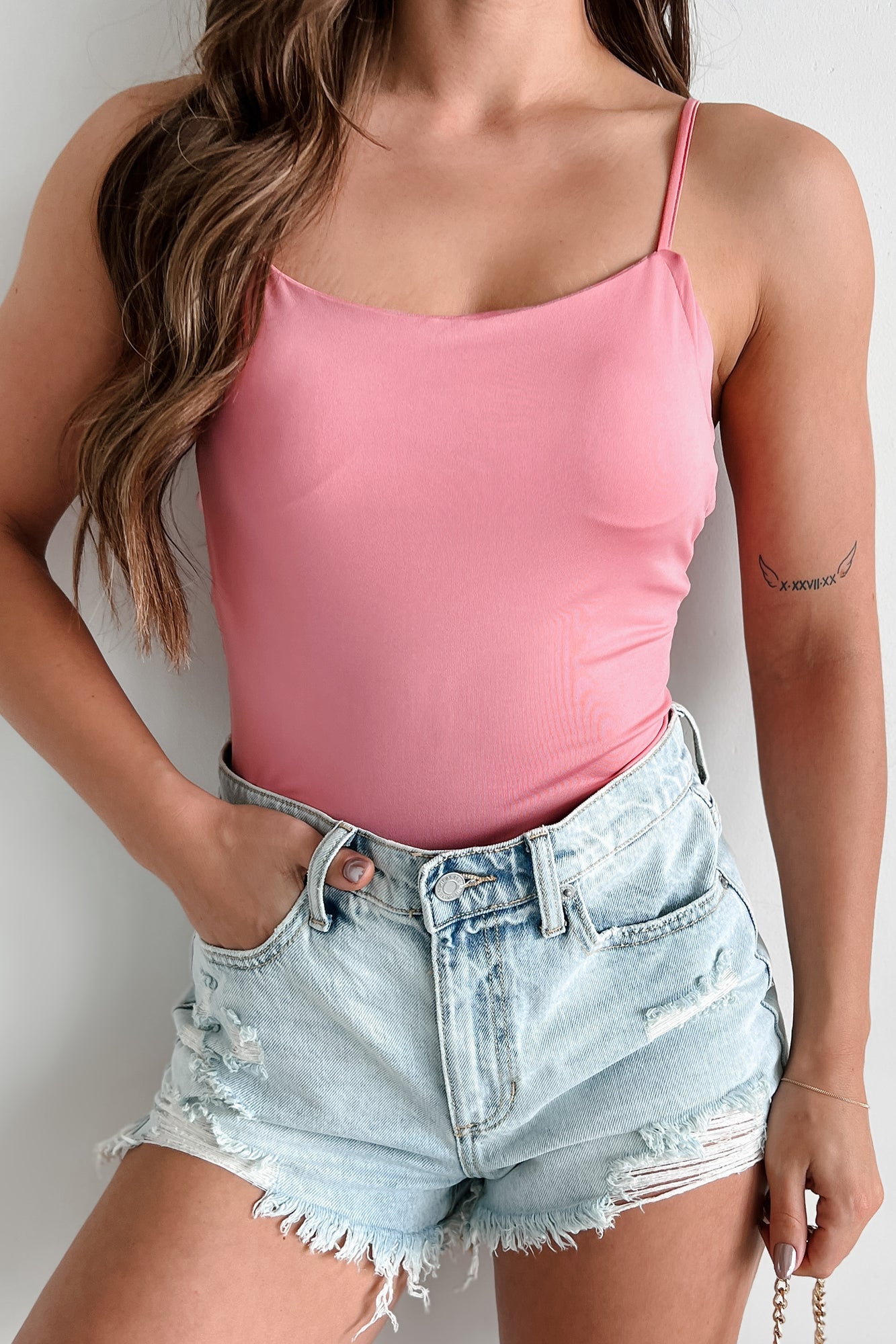 Cool Instincts Strappy Bramisuit (Flamingo Pink)