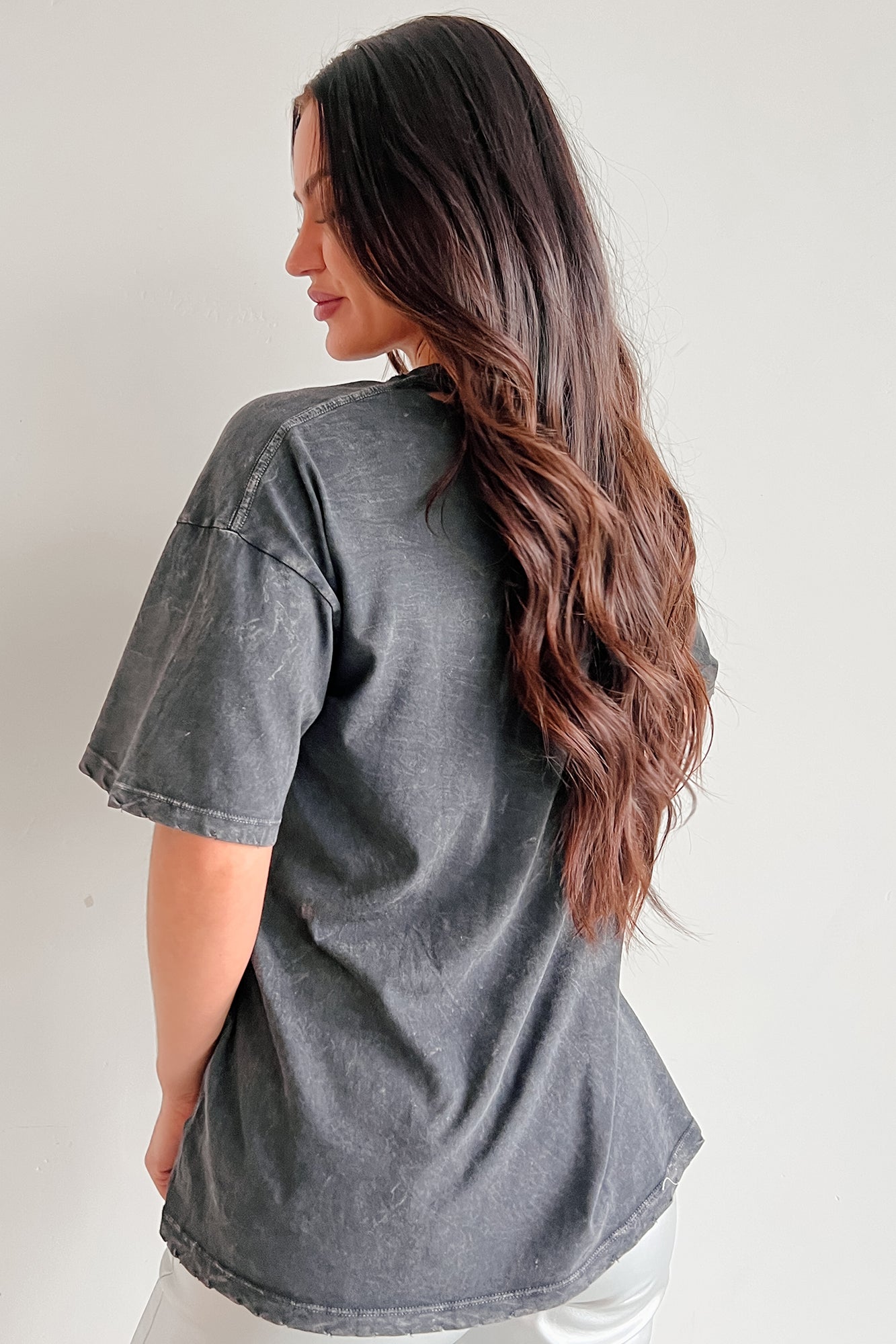 "Bride Squad" Distressed Graphic Tee (Charcoal)