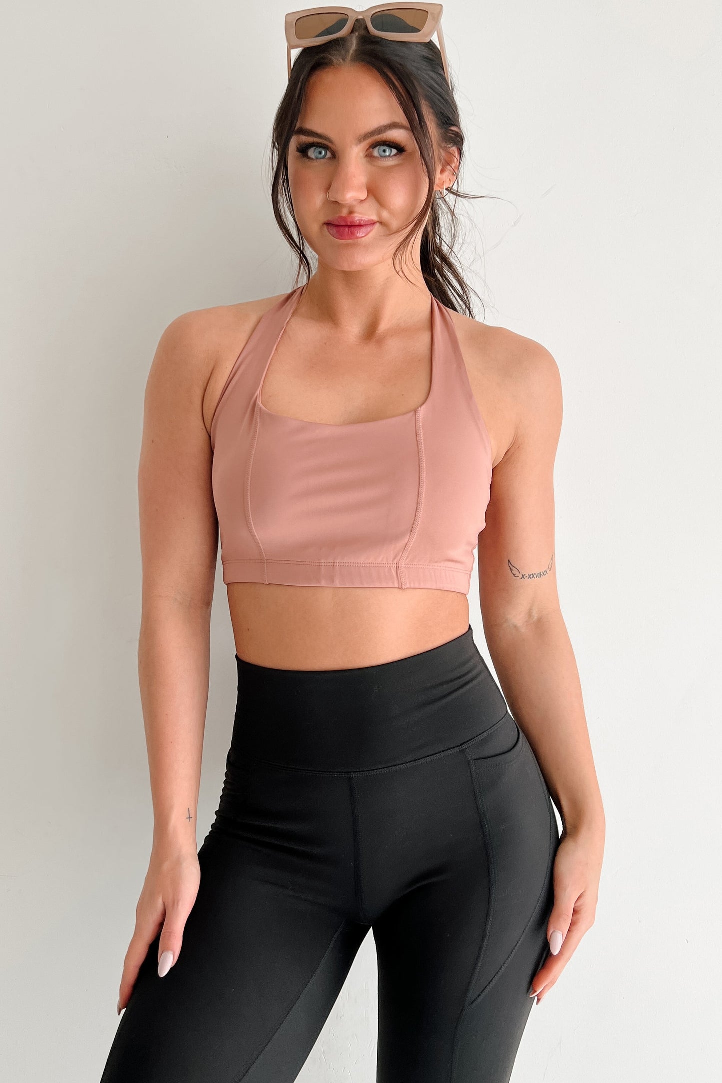 Fitness Flow Padded Active Top (Clay)