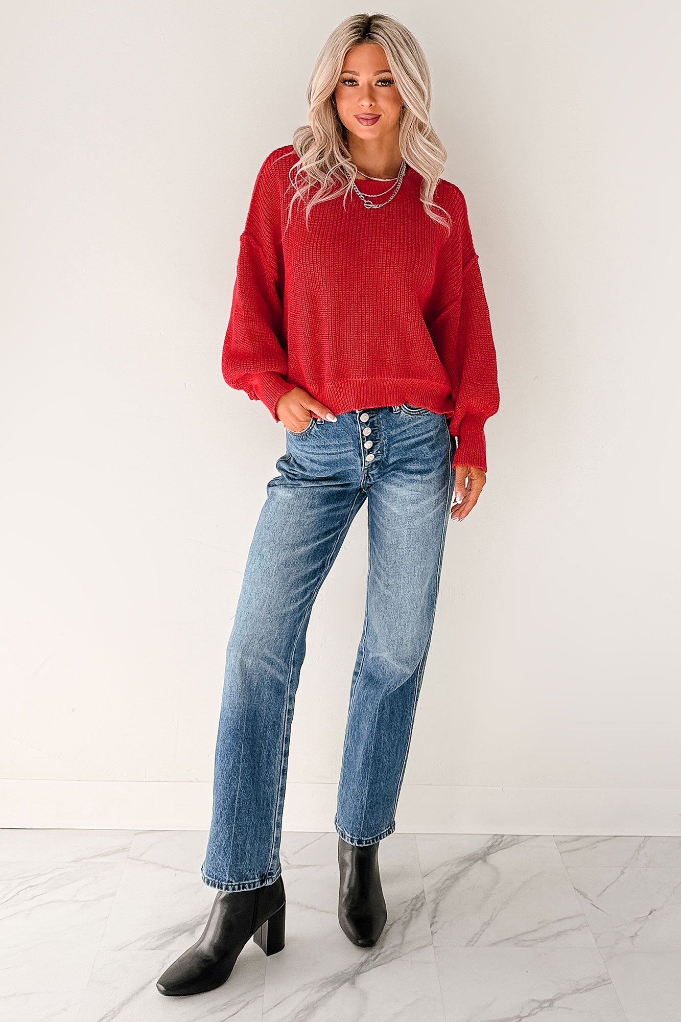 Iyla Mid Rise Slim Straight Judy Blue Jeans (Medium)