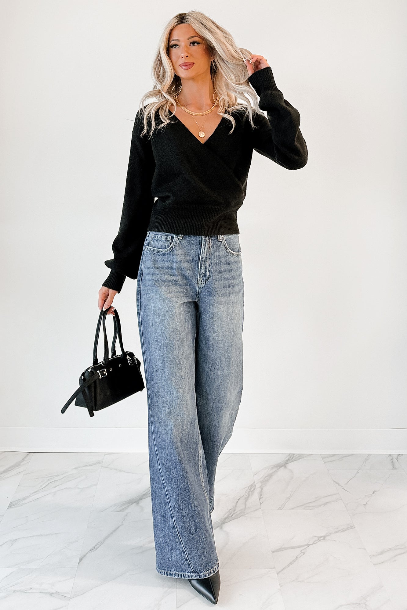 Jianna High Rise Wide Leg Cello Jeans (Medium)