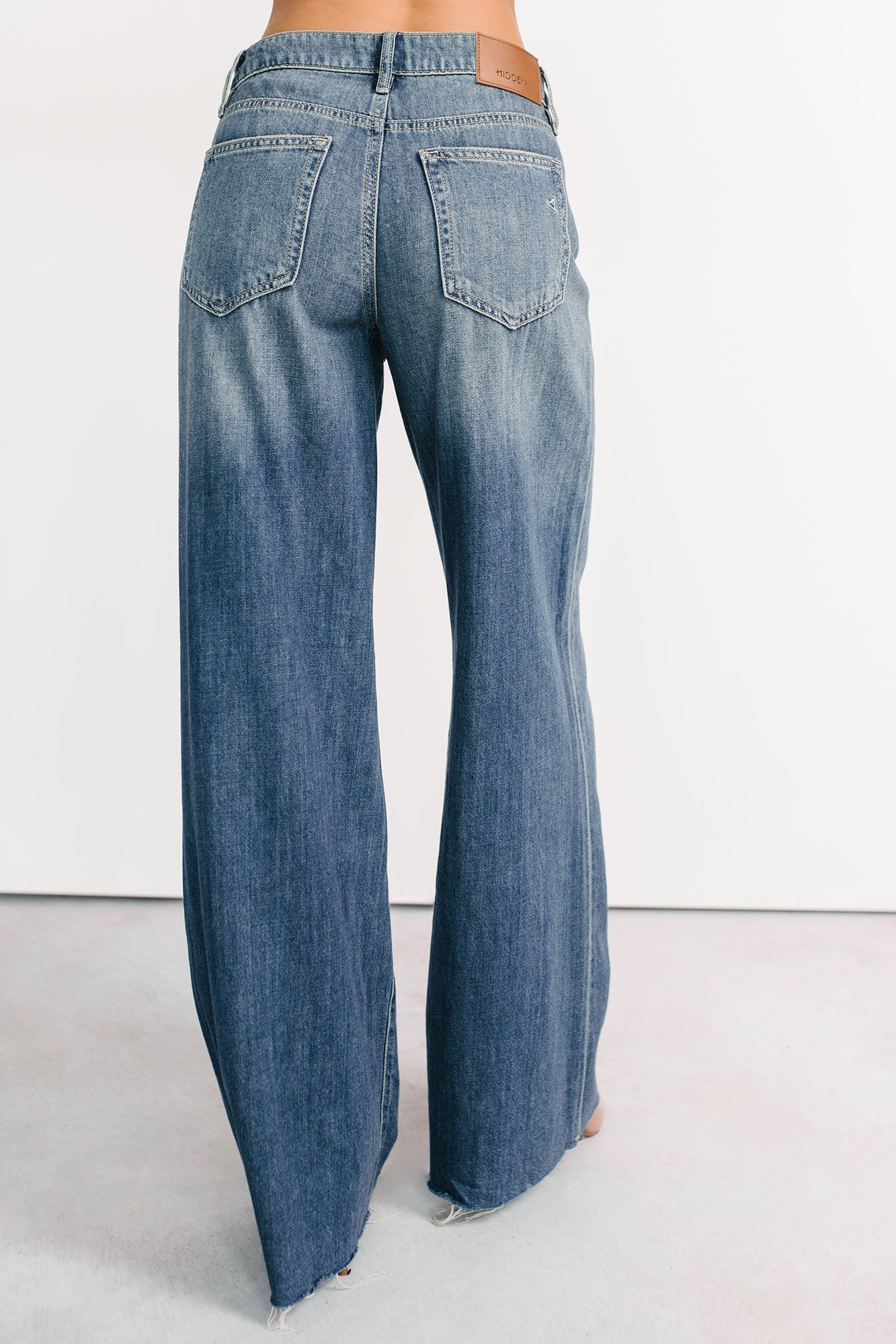 Aldo High Rise Wide Leg Hidden Brand Jeans (Medium Vintage)