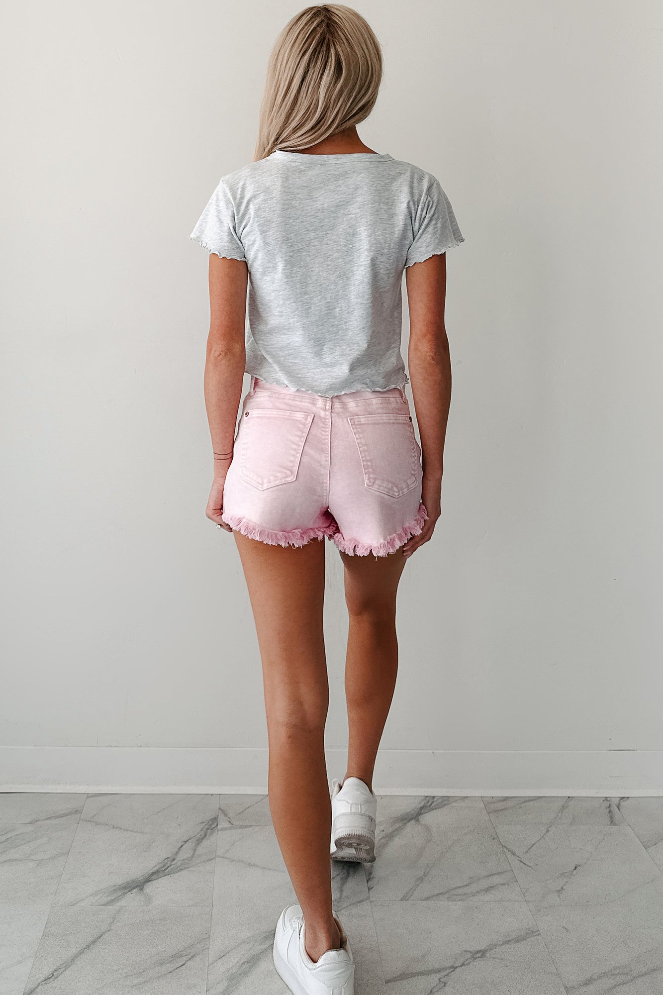 Letters From Paris Graphic Baby Tee (Heather Grey)