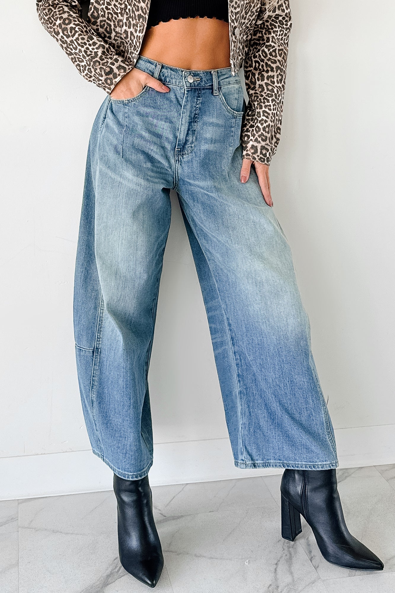 Frank High Rise Signature 8 Barrel Jeans (Medium)