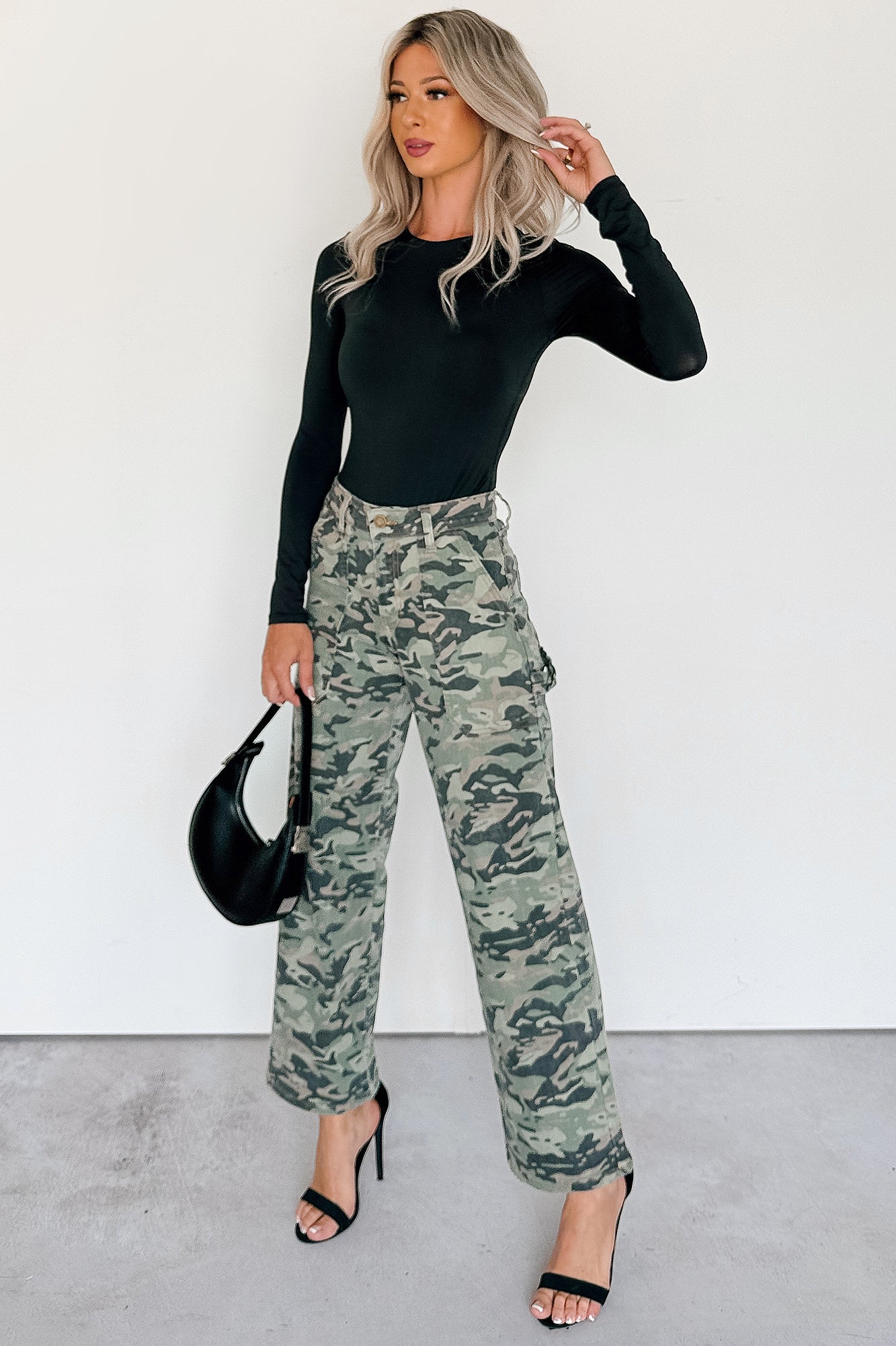 Copernicus Camo Print Straight Leg Carpenter Jeans (Camo)