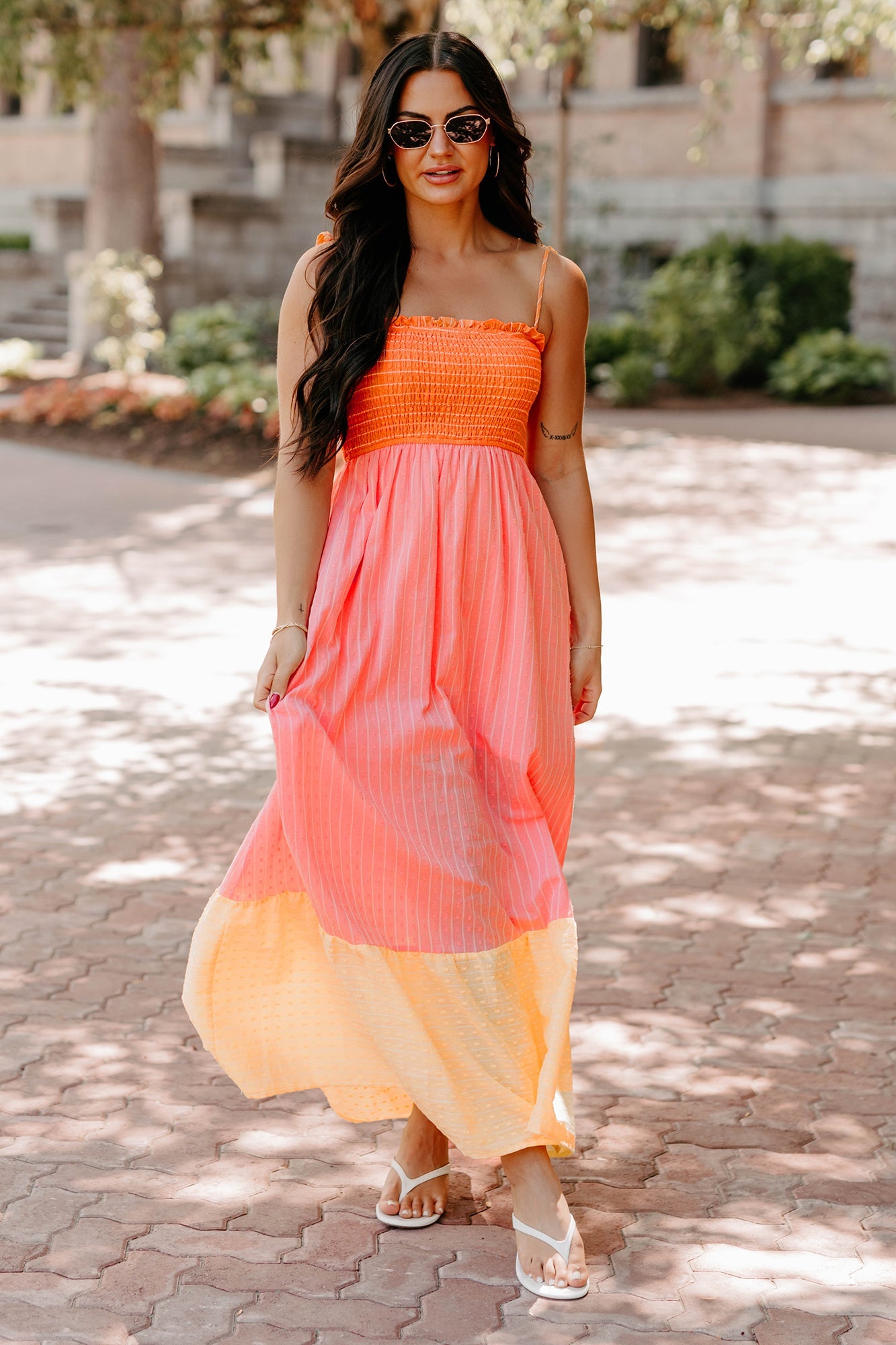 Sunkissed & Sassy Colorblock Maxi Dress (Multi)
