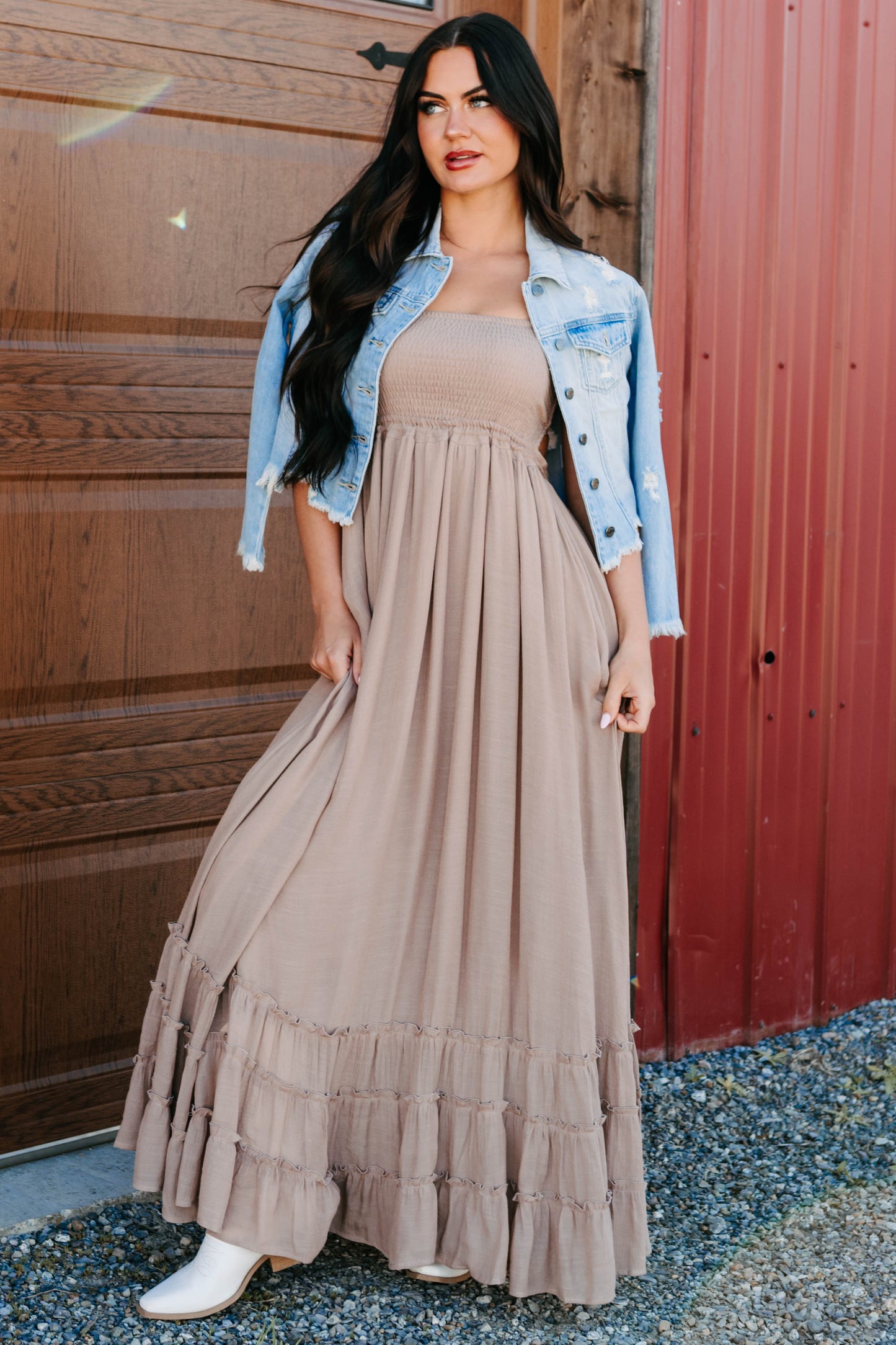 Bold By Nature Cello Distressed Denim Jacket (Light)