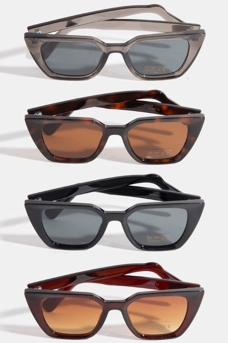 Errand Chic Squared Cat Eye Sunglasses (Multiple Color Options)